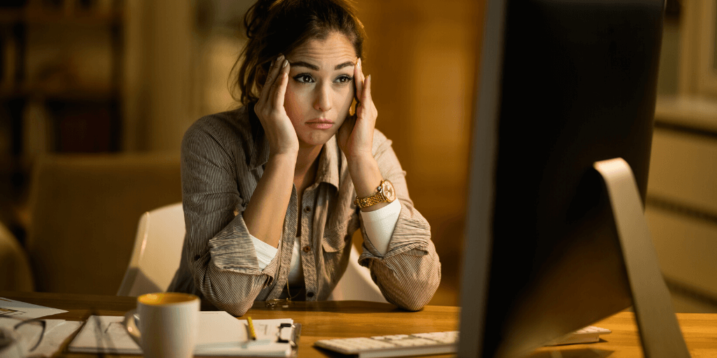 Candidate looking confused by the vague interview feedback she has received